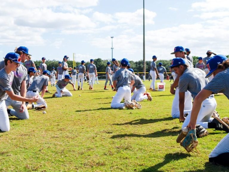 baseball team training