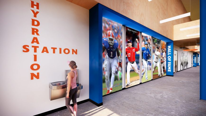 hall of fame wall - render